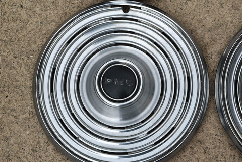 1969 Pontiac Hubcaps 15" Set of 4 PMD Emblem Original GM