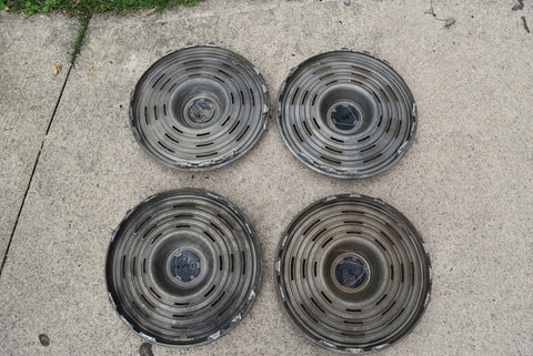 1969 Pontiac Hubcaps 15" Set of 4 PMD Emblem Original GM