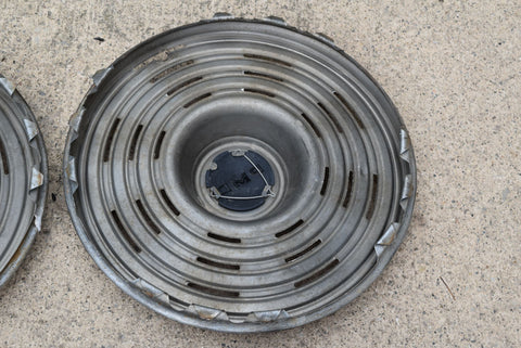 1969 Pontiac Hubcaps 15" Set of 4 PMD Emblem Original GM