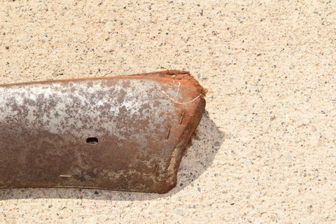 1958 Oldsmobile Super 88 Front Bench Seat Left Driver Trim Moulding Metal 58 OEM