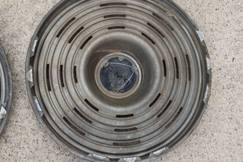 1969 Pontiac Hubcaps 15" Set of 4 PMD Emblem Original GM