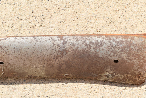 1958 Oldsmobile Super 88 Front Bench Seat Left Driver Trim Moulding Metal 58 OEM