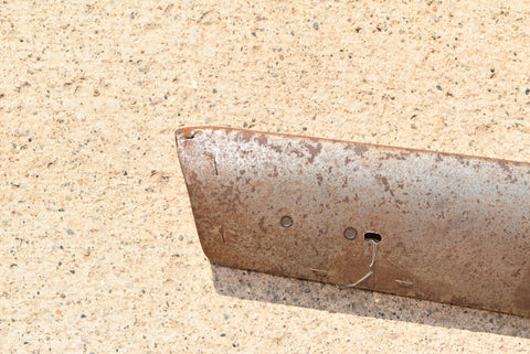 1958 Oldsmobile Super 88 Front Bench Seat Left Driver Trim Moulding Metal 58 OEM