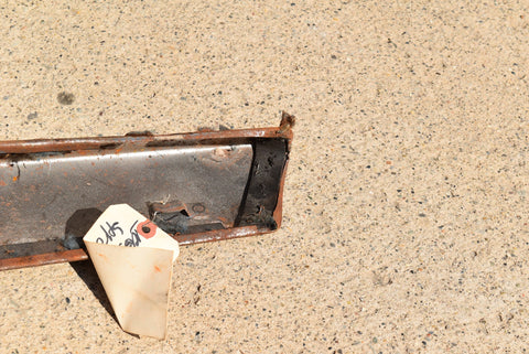 1958 Oldsmobile Super 88 Front Bench Seat Left Driver Trim Moulding Metal 58 OEM