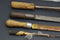 Vintage Lead Working Brass Tipped Soldering Tools with Wood Handle Files Tools