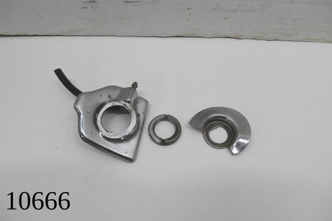 1958 CADILLAC LIMO SERIES 75 DRIVER LH FRONT WIPER ARM MOUNTING TRIM 58