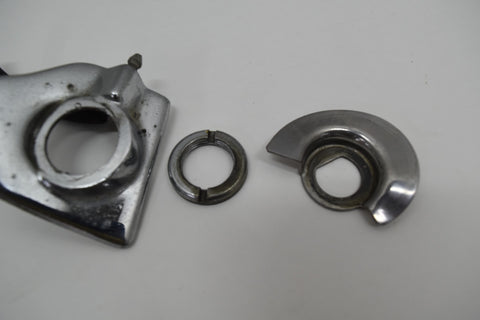 1958 CADILLAC LIMO SERIES 75 DRIVER LH FRONT WIPER ARM MOUNTING TRIM 58