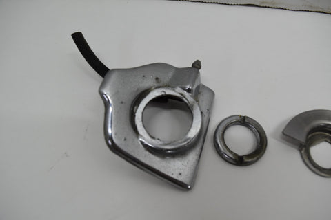 1958 CADILLAC LIMO SERIES 75 DRIVER LH FRONT WIPER ARM MOUNTING TRIM 58