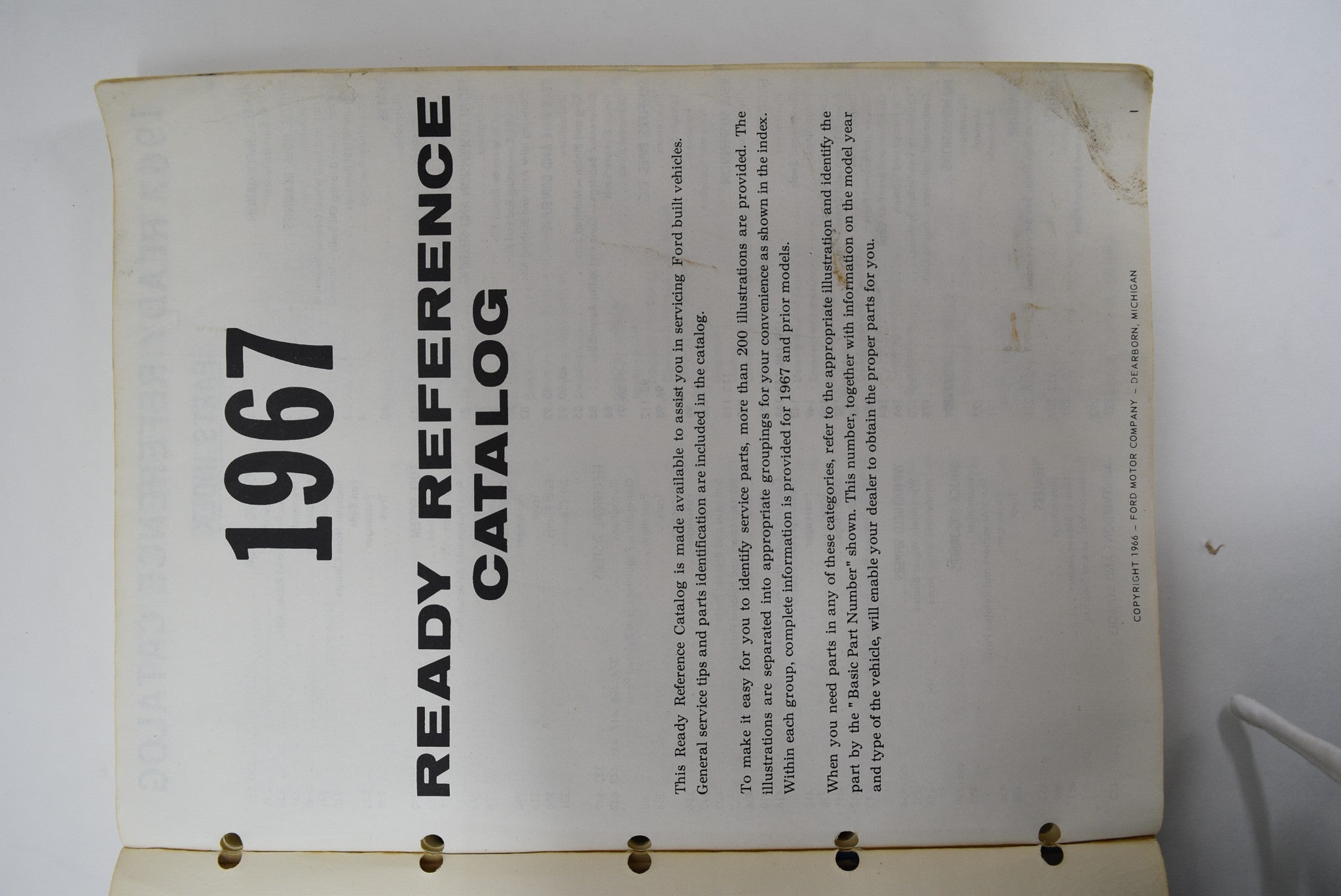 1967 Ford FOMOCO Autolite Ready Reference Catalog Parts & Accessories