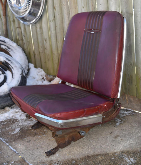 1964 1965 1966 Ford Thunderbird Bucket Seat Left Driver LH Hot Rod 64 65 66 Red