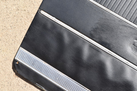 1964 Ford Galaxie 500 Interior Left Driver 2 dr Door Panel Trim LH Black 64