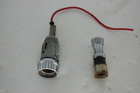 1963 63 Pontiac Catalina Cigarette Lighter Housing Knob Chrome OEM Original GM