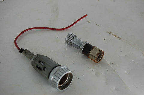 1963 63 Pontiac Catalina Cigarette Lighter Housing Knob Chrome OEM Original GM