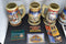 Lot of 4 Budweiser Holiday Steins 1999 2000 2001 2002 COA Collectible Man Cave