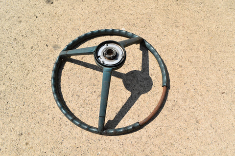 1963 1964 Ford Galaxie 500 POWER Steering Wheel 16" Blue Mercury Full Size 63 64