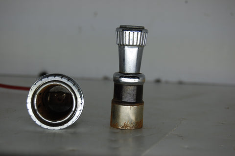 1963 63 Pontiac Catalina Cigarette Lighter Housing Knob Chrome OEM Original GM