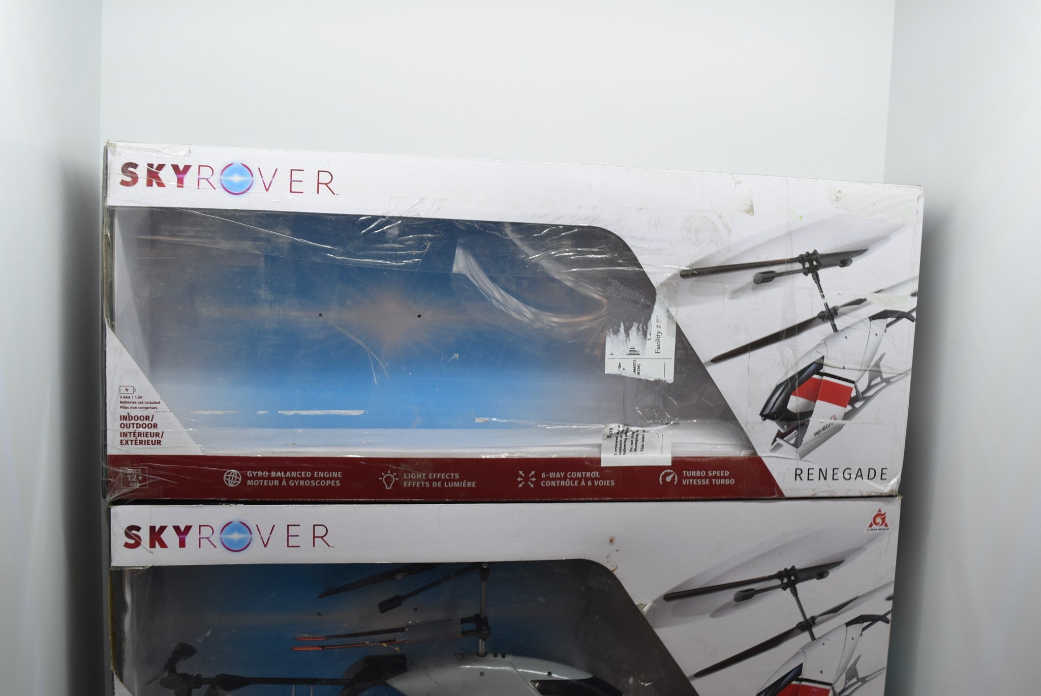 Lot of 3 Sky Rover Renegade Helicopter Drone Remote Control Toys New O ...