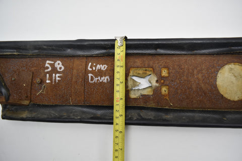 1958 CADILLAC LIMO SERIES 75 FRONT LEFT LH DRIVER LOWER SEAT TRIM 58