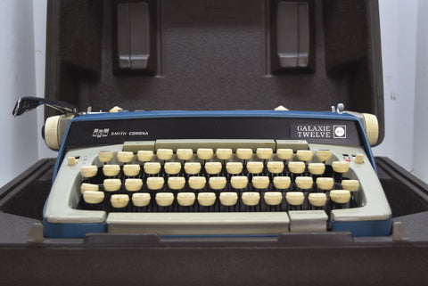 Smith Corona Galaxie Twelve Vintage Alphabet Script Manual Typewriter