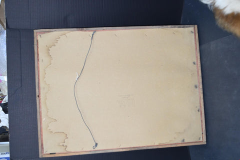 Theodore Degroot Steamboat Lath Art Picture Wall Decor Tugboat Boat SIGNED Wood