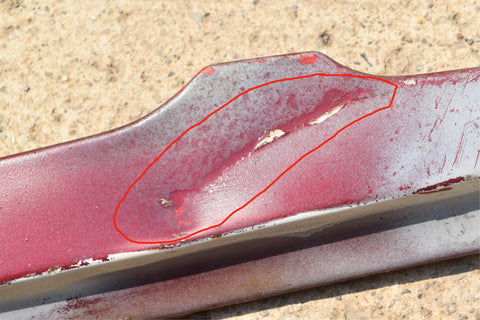 1964 Ford Galaxie 500 Front Bumper to Grille Filler Panel Splash Valance 64 OEM