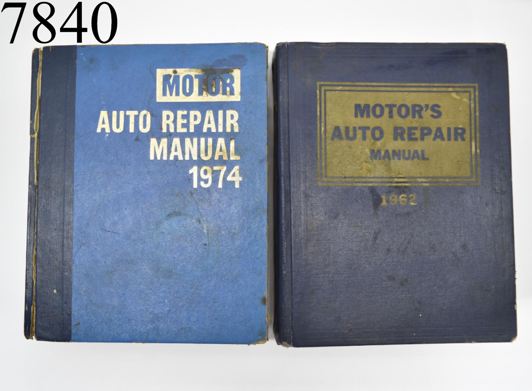 Lot of 2 Motors Auto Repair Manuals 1953 1962 & 1968 1974 Motor Bo FatMan's Garage, LLC