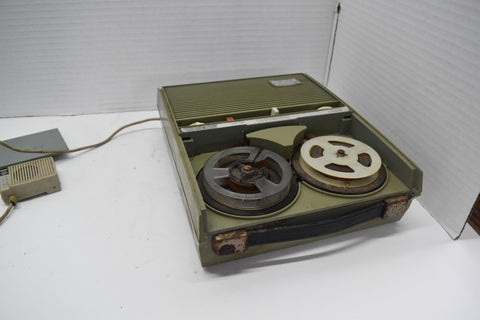 GENERAL ELECTRIC M-8020A RIMDRIVE REEL TO REEL TAPE RECORDER 60'S