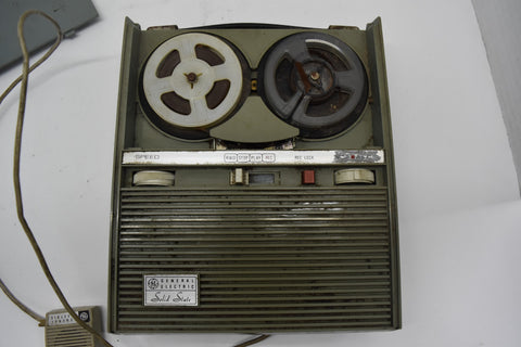 GENERAL ELECTRIC M-8020A RIMDRIVE REEL TO REEL TAPE RECORDER 60'S