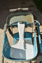 Taylor Tot Murray Go Round Vintage Stroller Blue Metal Wood With Foot Rest 1940s