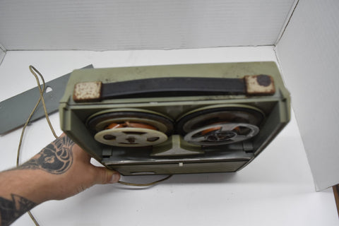 GENERAL ELECTRIC M-8020A RIMDRIVE REEL TO REEL TAPE RECORDER 60'S