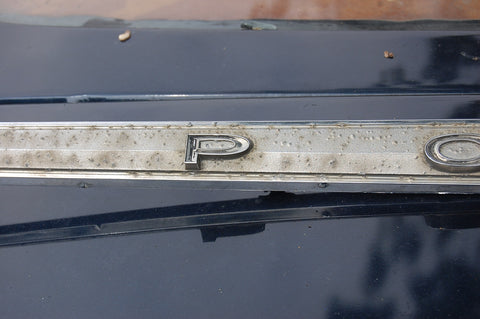 1963 Pontiac Catalina Trunk Trim Molding Chrome Original Emblem GM Logo