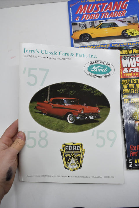 Lot of Ford Parts Catalogs 1977 Mustang Owners Manual Magazines Advertisements