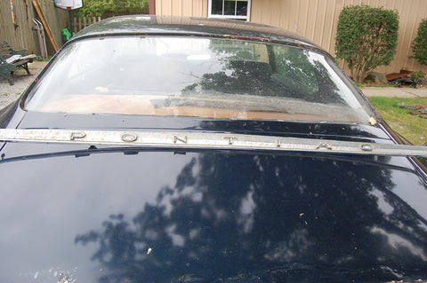 1963 Pontiac Catalina Trunk Trim Molding Chrome Original Emblem GM Logo