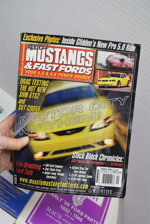 Lot of Ford Parts Catalogs 1977 Mustang Owners Manual Magazines Advertisements
