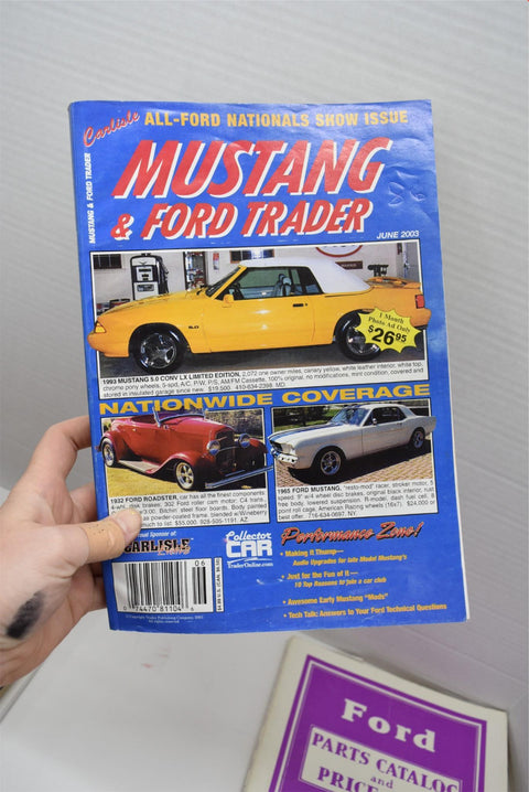 Lot of Ford Parts Catalogs 1977 Mustang Owners Manual Magazines Advertisements