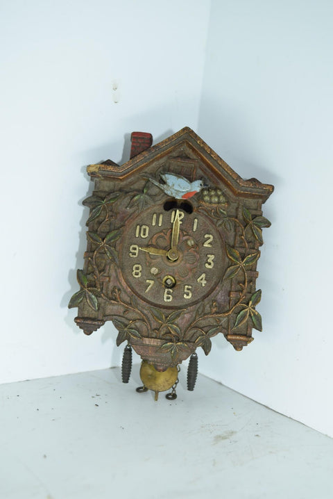 Vintage Lux Clock MFG Co Clock Wooden Collectible Decor