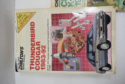 Lot of 3 Chiltons Repair Manuals Repair Chrysler K Car Ford Ranger Bronco Cougar