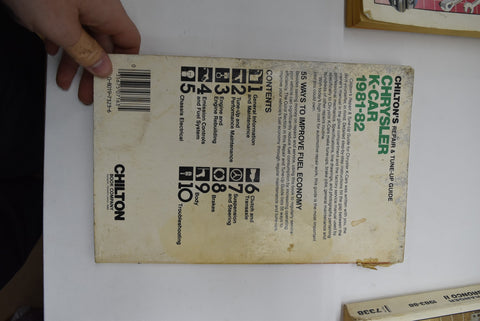 Lot of 3 Chiltons Repair Manuals Repair Chrysler K Car Ford Ranger Bronco Cougar