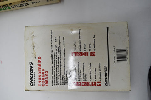 Lot of 3 Chiltons Repair Manuals Repair Chrysler K Car Ford Ranger Bronco Cougar