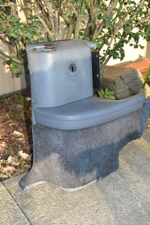 1983 Ford Mustang Convertible Rear RH Interior Quarter Panel Blue Manual Window