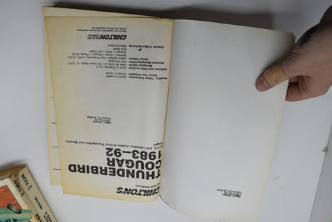 Lot of 3 Chiltons Repair Manuals Repair Chrysler K Car Ford Ranger Bronco Cougar