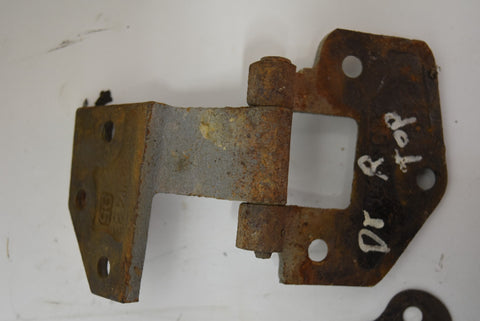 1949 Buick Super 4 Door Rear Left Upper & Lower Door Hinges Top Bottom Shim 49