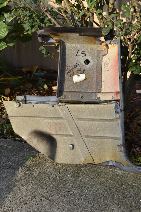 1983 Ford Mustang Convertible Rear RH Interior Quarter Panel Blue Manual Window