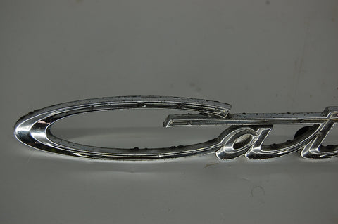 1963 Pontiac Catalina Script Emblem Original Chrome Metal GM