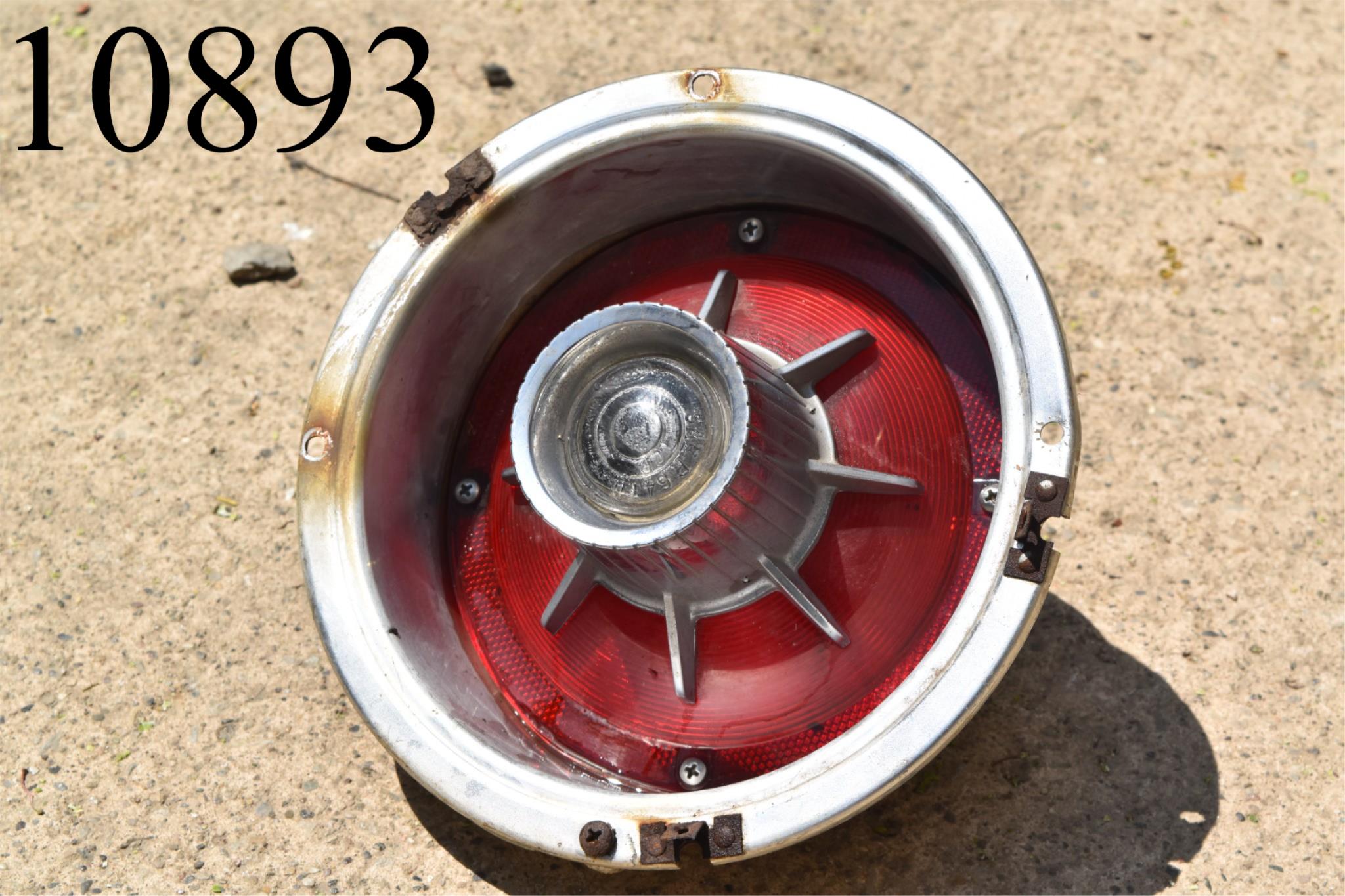 1964 Ford Galaxie XL 500 Tail Light Bucket Assembly Back Up Lens Housi