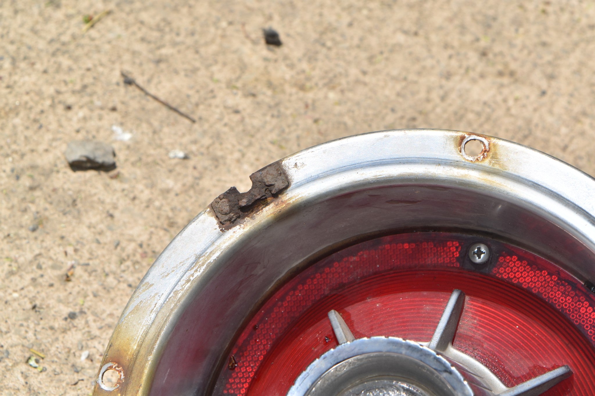 1964 Ford Galaxie XL 500 Tail Light Bucket Assembly Back Up Lens Housi