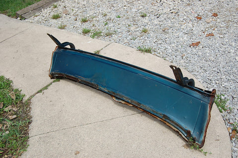 1963 Pontiac Catalina Trunk Hinges Assembly With Panel Original Blue