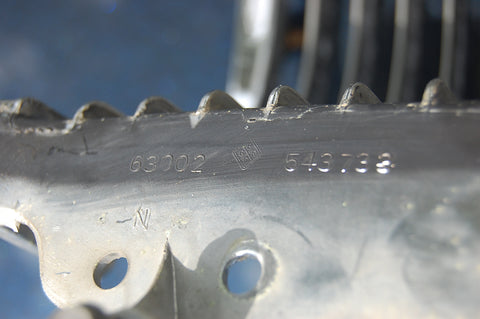 Original 1963 63 Pontiac Catalina RH Grille Insert Passenger Chrome OEM Trim