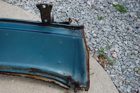 1963 Pontiac Catalina Trunk Hinges Assembly With Panel Original Blue