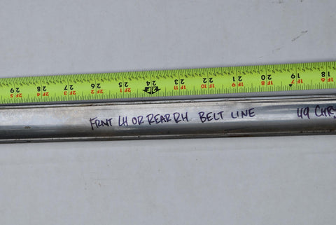 1949 1950 Chrysler Belt Line Trim Front Left Rear Right Door Moulding 49 50 OEM